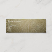 lichtgroene Kaart Pauw Veer Mini Visitekaartje (Achterkant)