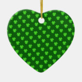 Lichtgroene klaver voor St. Patrick's day Keramisch Ornament (Voorkant)