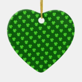 Lichtgroene klaver voor St. Patrick's day Keramisch Ornament