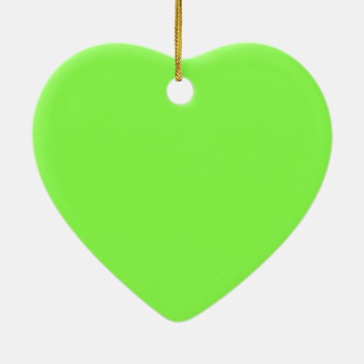 Lichtgroene klaver voor St. Patrick's day Keramisch Ornament (Achterkant)