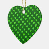 Lichtgroene klaver voor St. Patrick's day Keramisch Ornament (Links)