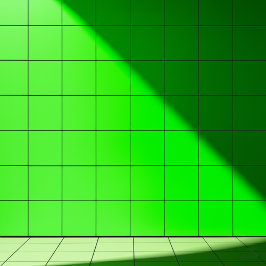 Lichtgroene kleur (Bright Wall Decor) Vierkant Tegeltje
