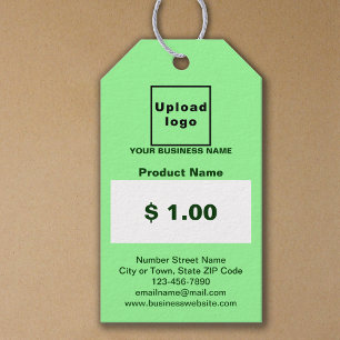 Lichtgroene Kleur Zakelijk Product Prijskaartje Cadeaulabel