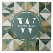 Lichtgroene marmeren Tegel Tegeltje (Voorkant)