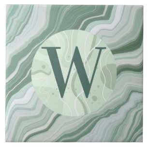 Lichtgroene marmeren Tegel Tegeltje