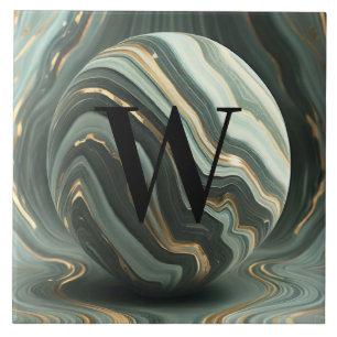 Lichtgroene marmeren Tegel Tegeltje