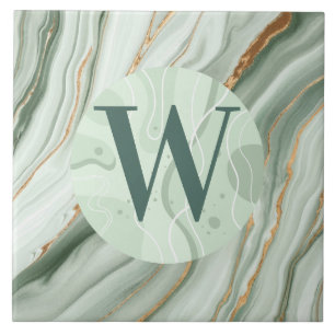 Lichtgroene marmeren Tegel Tegeltje