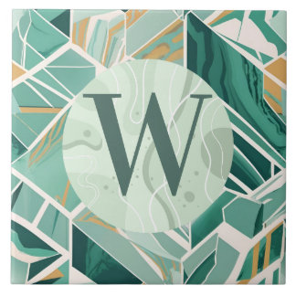 Lichtgroene marmeren Tegel Tegeltje