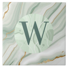 Lichtgroene marmeren Tegel Tegeltje