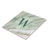 Lichtgroene marmeren Tegel Tegeltje (Zijkant)