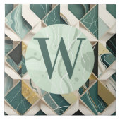 Lichtgroene marmeren Tegel Tegeltje (Voorkant)