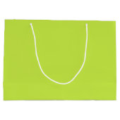 Lichtgroene, minimalistische, elegante, effen cade groot cadeauzakje (Achterkant)