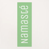 Lichtgroene Namasté yogamat voor gymoefeningen (Voorkant)