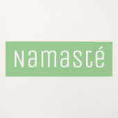 Lichtgroene Namasté yogamat voor gymoefeningen (Voorkant (horizontaal))