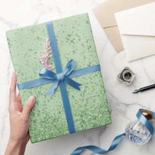 Lichtgroene nepschitter  cadeaupapier
