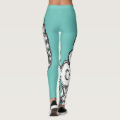 lichtgroene Octopus Tentacle Leggings (Achterkant)