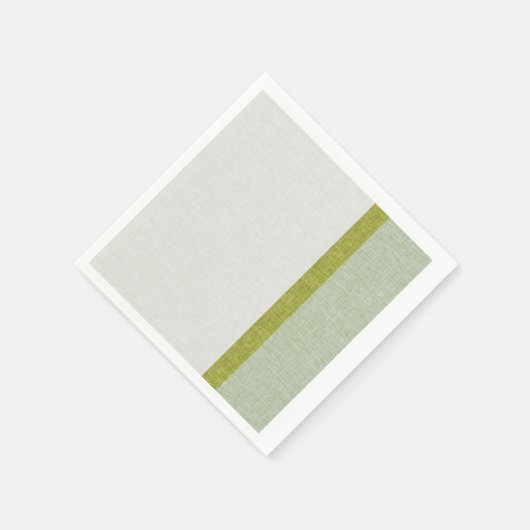 Lichtgroene olijfgroene Abstracte getextureerde st Servetten (Hoek)