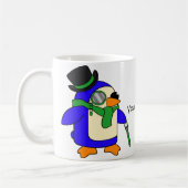 Lichtgroene pinguïns koffiemok (Links)