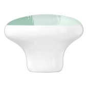 lichtgroene ronde, ronde keramische trekknop knop (Zijkant)