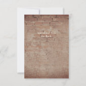 Lichtgroene slinger bruiloftsreceptie kaart (Achterkant)