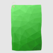 Lichtgroene verloop geometrisch mesh patroon golfhanddoek (Voorkant)