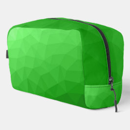 Lichtgroene verloop geometrisch meshpatroon toilettasje