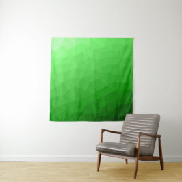 Lichtgroene verloop geometrisch meshpatroon wandkleed