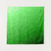Lichtgroene verloop geometrisch meshpatroon wandkleed (Voorkant)