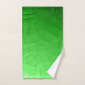 Lichtgroene verloop geometrische mesh helder patro bad handdoek (Handdoek)