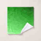 Lichtgroene verloop geometrische mesh helder patro bad handdoek (Wasdoekje)