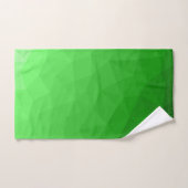 Lichtgroene verloop geometrische mesh helder patro bad handdoek (Handdoek)