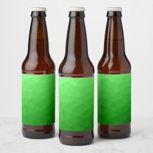 Lichtgroene verloop geometrische mesh helder patro bier etiket