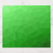 Lichtgroene verloop geometrische mesh helder patro bier etiket (Enkel label)