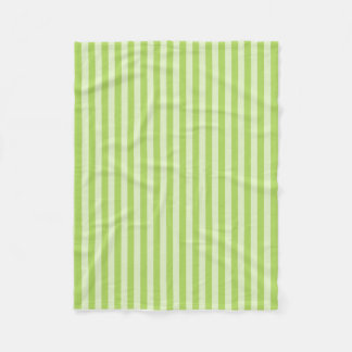 Lichtgroene verticale strepen patroon – Fresh Mode Fleece Deken