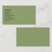 lichtgroene vlakte visitekaartje (Voorkant / Achterkant)