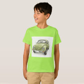 Lichtgroene Volkswagen Kever T-shirt (Voorkant volledig)