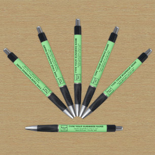 Lichtgroene Zakelijke Merknaam op Pen