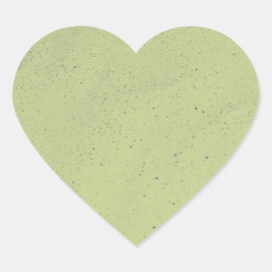Lichtgroene zand hart sticker