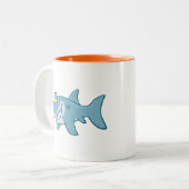 Lichthaai Tweekleurige Koffiemok (Voorkant links)