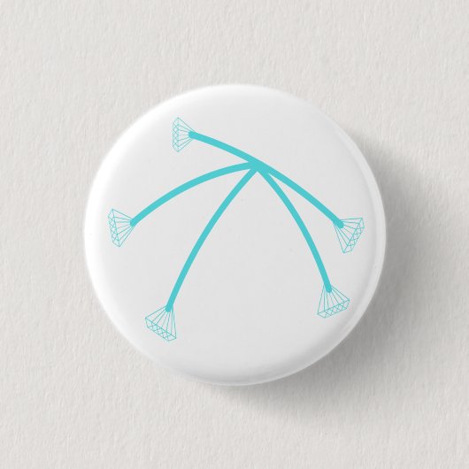 Lichtheid Diamand Boom voor nieuwe T-shirts Ronde Button 3,2 Cm (Voorkant)