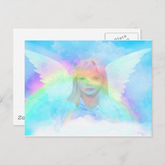 Lichtheid van een engel briefkaart (Voorkant / Achterkant)