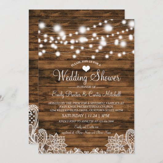 Lichthout en uitnodiging voor een wedstrijd (Voorkant / Achterkant)