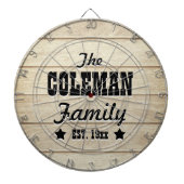 Lichthouten korrel Personeel kunstbord Dartbord (Voorkant)