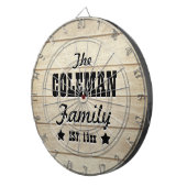 Lichthouten korrel Personeel kunstbord Dartbord (Voorkant Rechts)