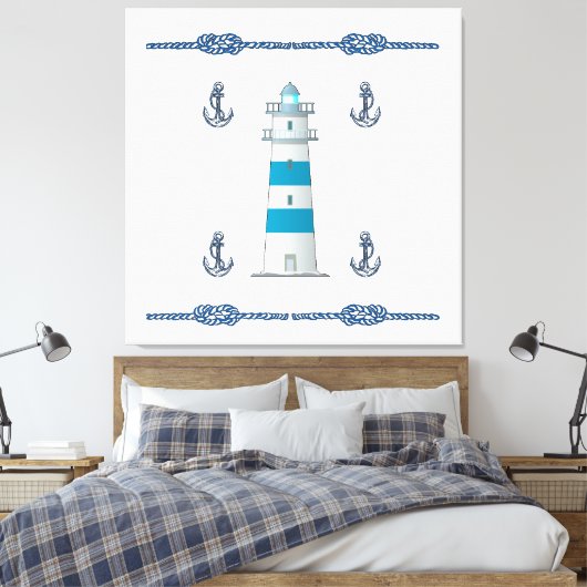 Lichthuis Canvas Afdruk (Insitu (Slaapkamer))