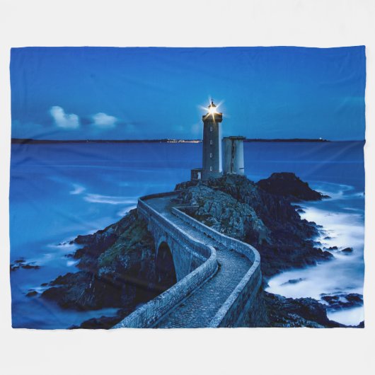 LICHTHUIS IN FRANKRIJK FLEECE DEKEN (Voorkant (Horizontaal))