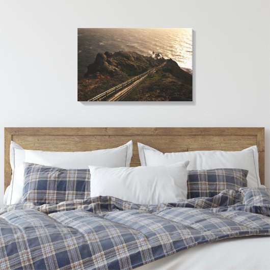 Lichthuis in Point Rayes Canvas Afdruk (Insitu (Slaapkamer))