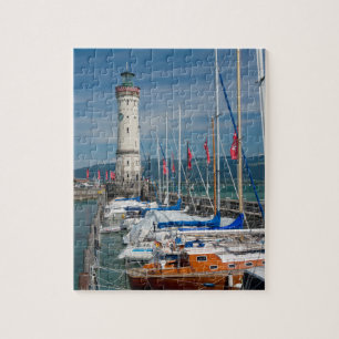 Lichtingenboot Yachts Port of Lindau Bodensee Duit Legpuzzel