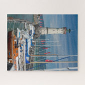 Lichtingenboot Yachts Port of Lindau Bodensee Duit Legpuzzel (Horizontaal)
