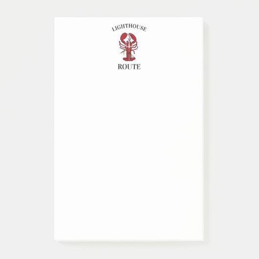 Lichtingenroute Lobster Trident Nova Scotian 902 Post-it® Notes (Voorkant)